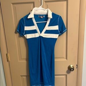 Urban Outfitters Blue and White Mini Dress